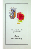 Złote myśli kobiety