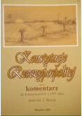 Konstytucje Rzeczypospolitej oraz komentarz do Konstytucji RP z 1997 roku