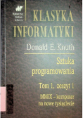 Klasyka informatyki Sztuka programowania Tom 1 Zeszyt 1