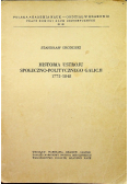 Historia ustroju społeczno politycznego Galicji