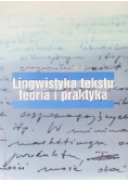 Lingwistyka tekstu Teoria i praktyka