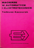 Macierze w automatyce i elektrotechnice