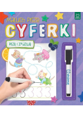 Maluch pisze Cyferki Piszę i zmazuję