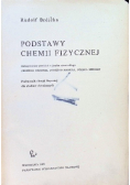 Podstawy chemii fizycznej