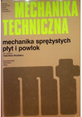 Mechanika techniczna Mechanika sprężystych płyt i powłok