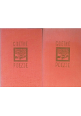 Goethe Poezje Tom I i II