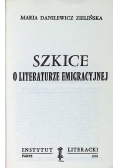 Szkice o literaturze emigracyjnej