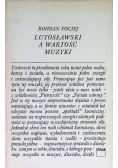 Lutosławski a wartość muzyki