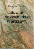 Słownik nazewnictwa Warszawy