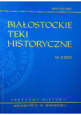 Białostockie teki historyczne nr 3 2005