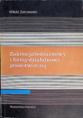 Zakres przedmiotowy i formy działalności prawotwórczej