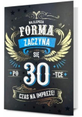 Karnet B6 Urodziny 30