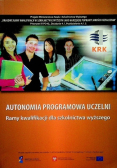 Autonomia programowa uczelni ramy kwalifikacji dla szkolnictwa wyższego