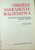 Obrzędy sakramentu małżeństwa