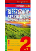 Bieszczady Beskid Niski Góry Sanocko Turczańskie 2w1 Przewodnik plus mapa
