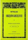 Wykład obrzędów kościelnych na święta całego roku