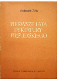 Pierwsze lata dyktatury Piłsudskiego