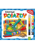 Kolorowe pojazdy. Kredka segmentowa