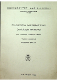 Filozofia matematyki Antologia tekstów
