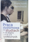 Praca dyplomowa na studiach I i II stopnia z nauk społecznych
