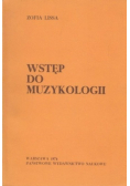 Wstęp do muzykologii