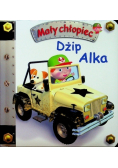 Mały chłopiec Dżip Alka