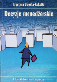 Decyzje menedżerskie