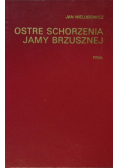 Ostre Schorzenia Jamy Brzusznej