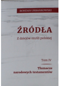 Źródła z dziejów myśli polskiej Tom 1 do 4