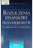 Rozliczenia finansowe przedsiębiorstw w obrotach z zagranicą