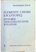 Elementy chemii kwantowej