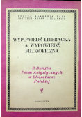 Wypowiedź literacka a wypowiedź filozoficzna
