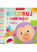 Fisher Price Koloruj i naklejaj z małpką