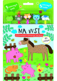 Na wsi. Kolorowanka z barwnym obrysem