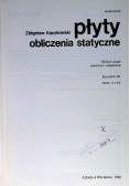Płyty obliczenia statystyczne