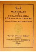 Materiały i Sprawozdania Konserwatorskie Województwa Krakowskiego