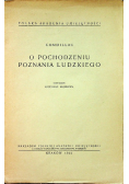 O pochodzeniu poznania ludzkiego