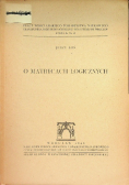 O matrycach logicznych 1949 r.