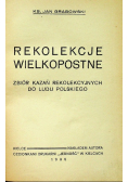 Rekolekcje wielkopostne 1936 r.