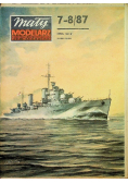 Mały modelarz Nr 7 i  8  / 87 Lekki krążownik brytyjski HMS Penelope