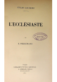 L Ecclesiaste 1912 r.
