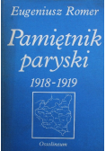 Pamiętnik paryski 1918 - 1919