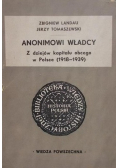 Anonimowi władcy Z dziejów kapitału obcego w Polsce