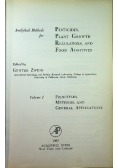 Analytical methods for pesticides plant growth regulator and food additives