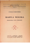 Maryla Wolska środowisko życie twórczość