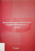 Zastosowanie metod statycznych w badaniach naukowych II