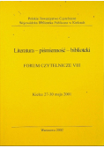 Literatura piśmienność biblioteki Forum czytelnicze VIII