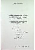 Organizacja I Działania Wojenne Samodzielnej Kawalerii Polskiej W 1939 Roku