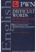 Difficult Words in Polish English Translation