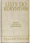 Listy do Koryntian Wstęp przekład komentarz